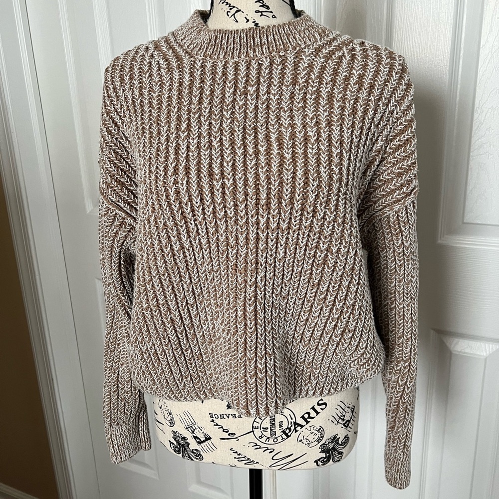 Cozy Brown Knit Sweater